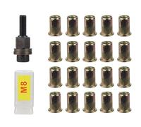 Osmond 21 Piezas de Herramientas para Remachar Tuercas, Remachadora Manual de Instalación Sencilla para Remachadoras, Herramientas para Tuercas M8