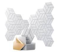 Osmond 22 Paneles Acústicos Autoadhesivos, Paneles de Pared Insonorizados Hexagonales de 30,5 X 25,4 X 1 cm, para Estudio, Oficina y Hogar B