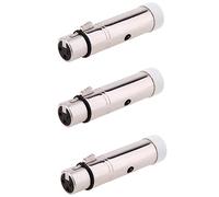 Osmond 3X Receptor XLR Hembra Inalambrico Iluminacion LED para Luz de Etapa de Fiesta, 2.4G DMX512