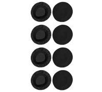 Osmond 4 Pares de Fundas Elásticas para Auriculares de 8 cm, Lavables y Elásticas, Color Negro.