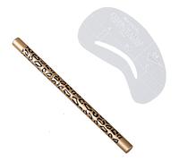 Osmond 4 plantillas moldeadoras de cejas, kit de aseo + 1 lápiz de cejas práctico cepillo