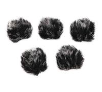 Osmond 5 Piezas de 1,5 Cm para MicróFono, para el Pelo, Clip para el Parabrisas, para Conferencias, para el Pelo de la CáMara, Negro y