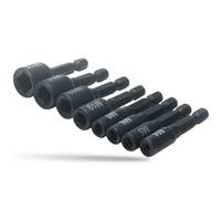 Osmond 8 Piezas de Adaptador de Enchufe Matriz Macho Roscar 1/4 Pulgada, Herramienta de Roscado de Tapón Métrico de Tornillo de Máquina de Vástago Hexagonal para Taladro Eléctrico -M16