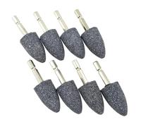 Osmond 8 piezas de piedra de molienda en forma de cono - vástago hexagonal de 1/4 pulgadas montado en piedra abrasiva punto de molienda para taladro de herramienta giratoria (25 mm)