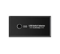 Osmond Adaptador de Conmutador USB de 2 Entradas y 4 Salidas. Conmutador USB Compartido para PC, Portátil, Teclado, Ratón, Impresora, Controlador de Conmutador USB 2.0.
