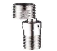 Osmond Adaptador de Grifo de Ducha de Pared con Base Curva en Ángulo, Giratorio 360°, Tornillo Excéntrico y Ajuste de Ángulo.