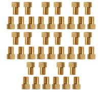 Osmond Adaptador de válvula de bicicleta, 50 unidades, adaptador de válvula de cobre Presta a Schrader, boquilla de gas, herramienta de ciclismo