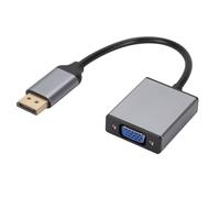 Osmond Adaptador DisplayPort A VGA, Convertidor DisplayPort A VGA Macho A Hembra de Aluminio HD, para Computadora, Monitor, TV, Proyector.