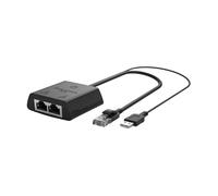 Osmond Adaptador Ethernet RJ45 divisor 1 a 2 compatible con Cat5 Cat5E, extensor de cable de red para enrutador, portátil, fácil de instalar, fácil de usar (macho)