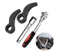 Osmond Adaptador Llave 4 Piezas, Adaptador Palanca 2 Piezas 1/2 Pulgada y Llave Trinquete 1/2 Pulgada, Herramientas Reparación Automóviles con Barra Extensión