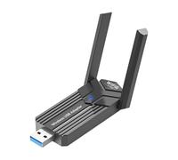 Osmond Adaptador USB 3.0 WiFi 6 de 1800 Mbps, Adaptador USB Inalámbrico de Banda Dual 2.4G/5G para 10/11, Sin Controladores.