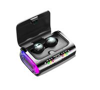 Osmond Auriculares deportivos 8D estéreo con sonido envolvente, pantalla digital LED, control táctil, auriculares deportivos con micrófono