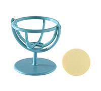 Osmond Beauty Egg - Soporte giratorio para maquillaje, esponja, polvo, organizador de herramientas, color azul