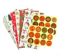 Osmond - Bolsa de papel de Navidad, 24 unidades, caja de caramelos, tratamiento de regalos para niños, fiesta, 6 estilos