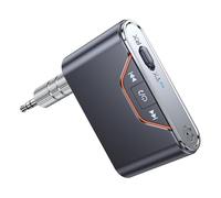 Osmond BT-107 Receptor de Audio para Automóvil Bluetooth 5.4 Transmisor Convertidor de Audio Bluetooth para Avión Mini Portátil de 3,5 mm con Micrófono