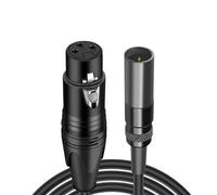 Osmond Cable de Audio Mini XLR de 3 Pines Macho A XLR de 3 Pines Hembra para Auriculares, Cámara de Cine 4K, Línea de Audio, Conector Mini-XLR.