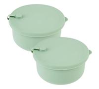 Osmond Caja de 2 Bolas para Pizza, Versátil, para Levar Masa de Pizza, de Silicona Resistente Al, para Fermentación Suave A