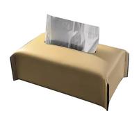 Osmond Caja de Pañuelos de Sintético, Caja para Servilletas, Soporte para Papel de Seda para Sala de Estar, Decoración de Mesa para el Hogar, Té con Leche