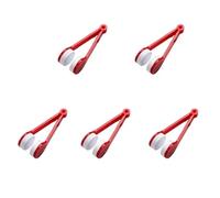 Osmond Cepillo de gafas de doble cara, limpiador de gafas de microfibra, cepillo de limpieza para gafas, herramienta de limpieza roja