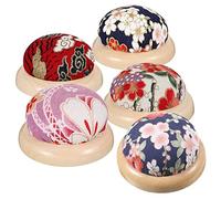 Osmond CojíN de Agujas con Fondo de Madera Soporte para Alfileres Aguja Redonda de Estilo JaponéS Alfiler Soportes para Agujas de Coser al Azar