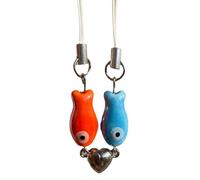 Osmond Colgante de para el Día de San Valentín, Colgante para Bolso de Teléfono Móvil, Regalo de Recuerdo de Vacaciones para el Ser Querido, Regalo Rojo y Azul