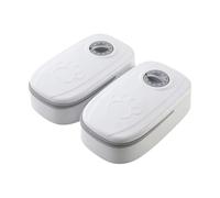 Osmond Comedero Automático para Gatos y Perros con Temporizador, Cuenco Doble de 350 Ml, Comedero Cuantitativo para Mascotas, Accesorio para Gatos B