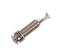Osmond Conector de barril de guitarra con rosca de entrada larga mono de 1/4 pulgadas