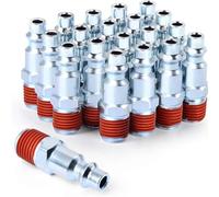 Osmond Conector Rápido Neumático Macho de 20 Piezas con Rosca Externa de 1/4 de Pulgada, Estilo Estadounidense.