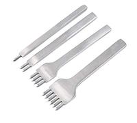 Osmond Conjunto Cincel de Costura de Cordones Herramienta de de DIY Punzones de Agujero de Diamante de 4 Mm para 1/2/4/6 Herramientas de Costura Perforadas de Punta