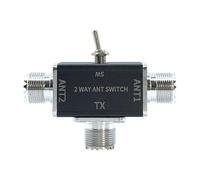 Osmond Conmutadores de Antena Coaxiales Manuales de 2 Vías, Conector de 100 W, 0-50 MHz, 1 Entrada y 2 Salidas con Protección de Apagado/A