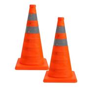 Osmond Conos de Seguridad Vial Plegables de 18 Pulgadas, Paquete de 2, Conos Emergentes Multiusos con Collar Reflectante para Seguridad Vial.