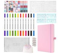 Osmond Cuaderno de Tapa A5 con Diseño de Puntos y 184 Páginas Numeradas, Kit de Diario con Puntos para Principiantes, Color Verde