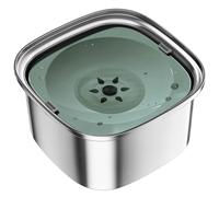 Osmond - Cuenco para perros (3 L, acero inoxidable, 101 onzas, sin derrames, cuenco de comida para perros de gran capacidad, alimentador lento, fácil de instalar