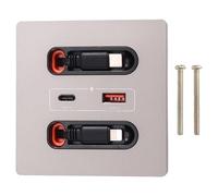 Osmond de Corriente Universal de 12 W con Cable de Carga Retráctil USB-A/USB-C, Salida Tipo C para Cargar Teléfonos Móviles y Tabletas.