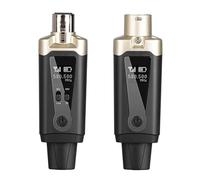 Osmond de micrófono inalámbrico XLR adaptador convertidor de micrófono UHF configuración automática del transmisor para condensador dinámico micrófono negro metal
