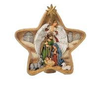 Osmond Decoración de Mesa para el Hogar con Forma de Estrella de Cinco Puntas para Vacaciones Europeas, Decoración de Ventana de Nacimiento para Pesebre