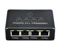Osmond Divisor de red Gigabit 1 a 4, divisor de cable de red RJ45, divisor Ethernet apto para PC, portátiles, piezas de repuesto, accesorios