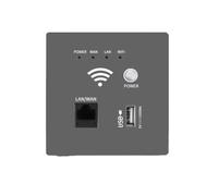 Osmond Enrutador WiFi de 2,4 GHz y 300 Mbps, Enchufe WiFi Inalámbrico, Relé Ap RJ45, Panel de Enchufe USB Inteligente, Enrutador WiFi de Pared Integrado C