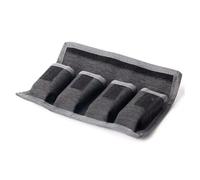 Osmond Estuche Impermeable para Batería DSLR, Bolsa de Almacenamiento con 4 Bolsillos para Baterías AA/AAA y Baterías de Cámaras DSLR.