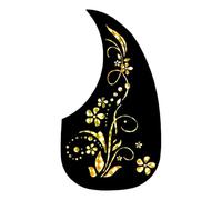 Osmond Golpeador de Guitarra Tipo Gota de Agua, Tablero Antirrayas, Golpeador de Guitarra Clásica de PVC, Tablero Antirrayas D
