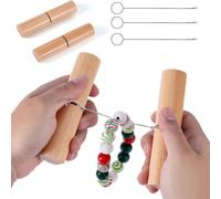 Osmond Herramienta para Sujetar Nudos de Cuentas de Silicona, un Par de Tensores de Nudos de y 3 Extractores de Bucles de Acero Inoxidable.