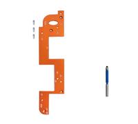 Osmond Herramienta Ranurado Sin, Herramienta para Trabajar la Madera, Herramienta para Ranurar Madera, Guía para Ranurar Madera para Armario, Puerta Cocina, Gabinete, Color Naranja