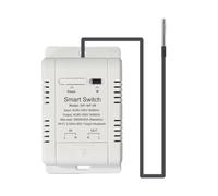 Osmond Interruptor de Temperatura WiFi con Sensor de 1M Smart WiFi 20A el Interruptor de Temperatura del Termostato Admite Control por Voz