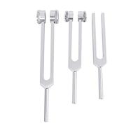 Osmond Juego de 3 horquillas de afinación sensoriales de aluminio C 128 256 512