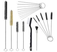 Osmond Kit de Limpieza de Pulverizadores, 17 Piezas, Herramienta Limpiadora de Pinceles Multiusos para Pistolas de Pintura con Mini Cepillos de Tubo de Nailon y Agujas
