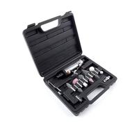 Osmond Kit de Pulidora Neumática de 1/4 de Pulgada, Herramienta de Grabado con 10 Cabezales de Pulido y Mandril de 3 Mm/6 Mm.