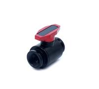 Osmond Kit de Refrigeración por Agua con Doble Rosca Interior G1/4 - Válvula de Retención de Agua de Tubería Rígida Tubería Roja y Negra