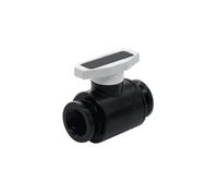 Osmond Kit de Refrigeración por Agua con Doble Rosca Interior G1/4 - Válvula de Retención de Agua de Tubería Rígida Tubería y Negra