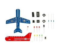 Osmond Kit Electrónico DIY: Avión Pequeño CD4017, Lámpara de Flujo, Práctica de Soldadura, Kit de Ensamblaje de Electrónica, LED Intermitente, PCB.