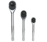 Osmond Llave de Trinquete de 24 Dientes, de Liberación Rápida, de 1/4 Pulgadas, 3/8 Pulgadas y 1/2 Pulgadas, con Dado para Tuercas Automotrices y Accionamiento Reversible.